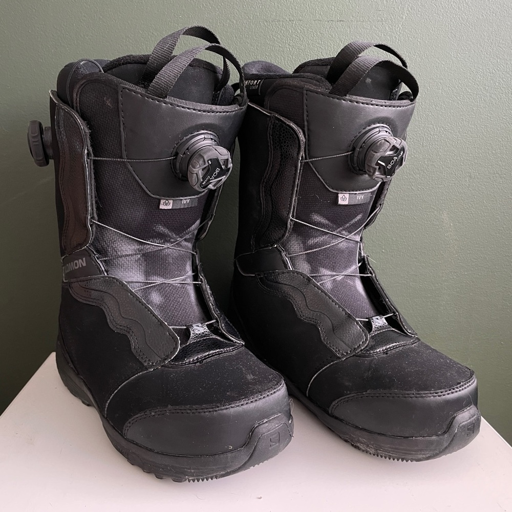 Salomon Ivy BOA SJ BOA Women’s Snowboard Boots Black Size US 8